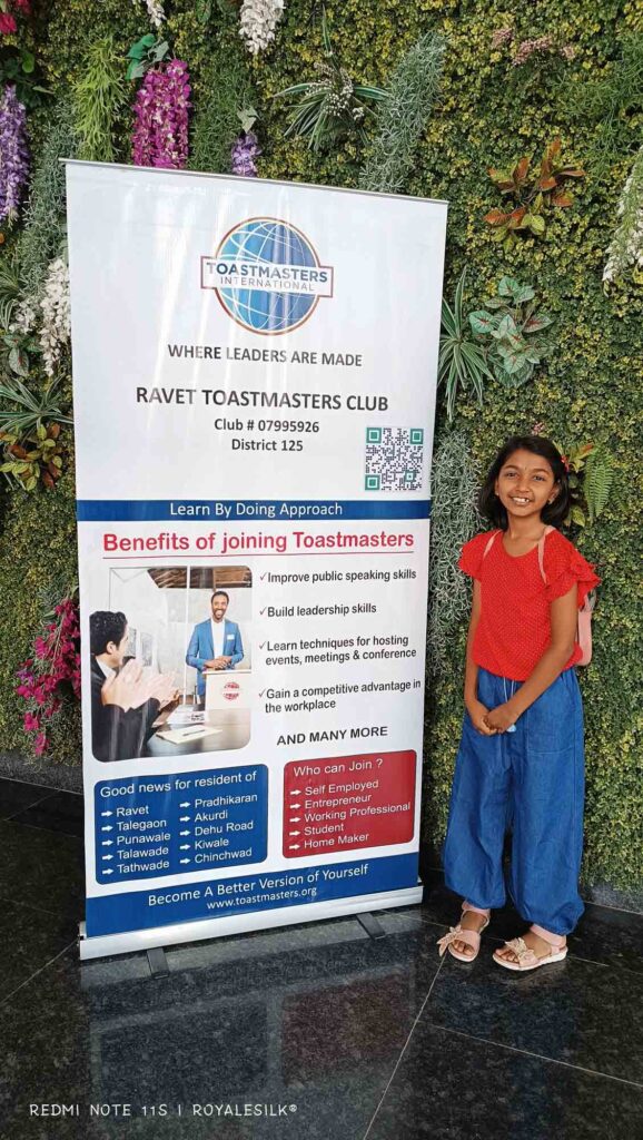 my toastmaster journey - vedanti Hivarkar 